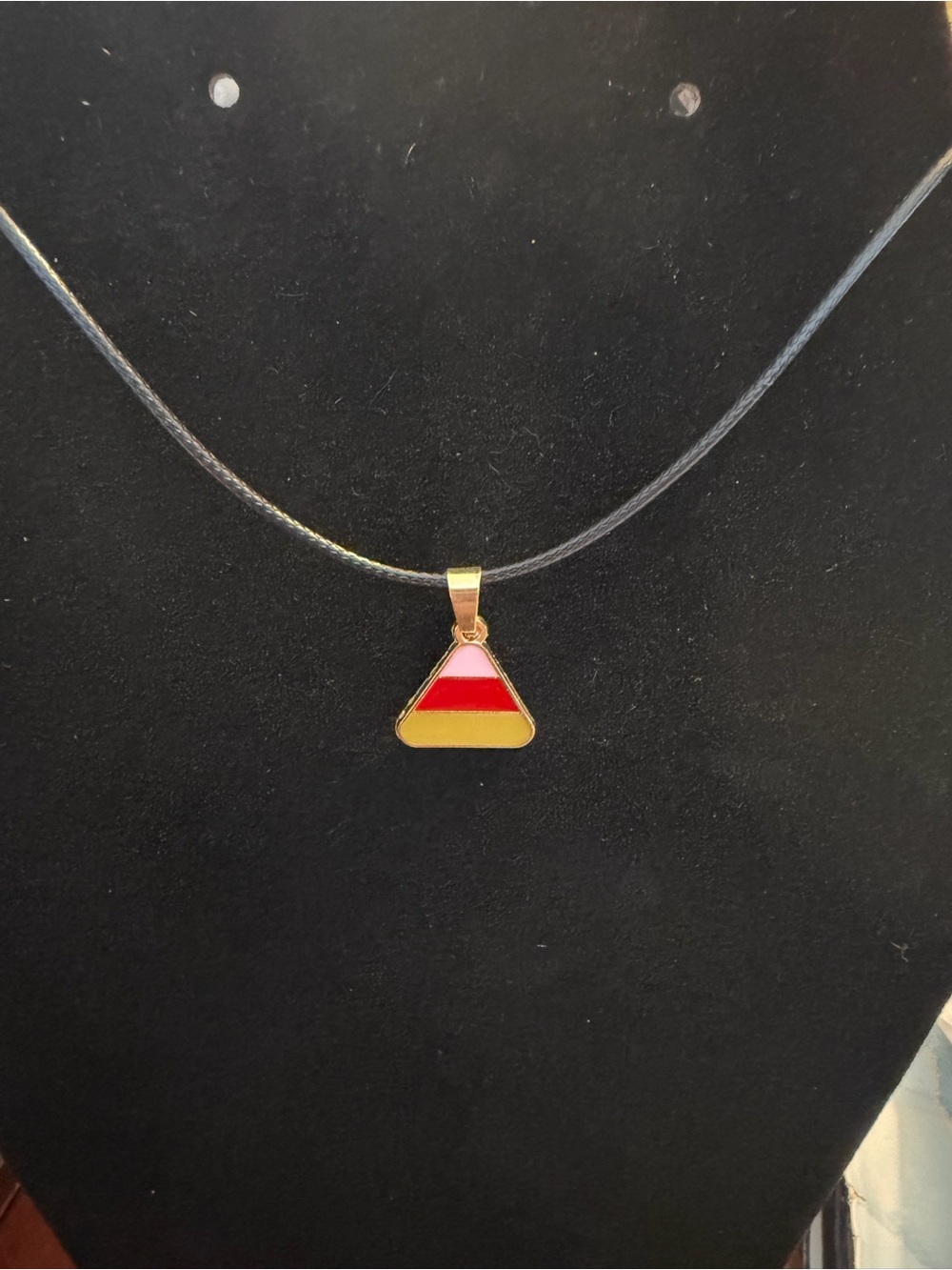 🎇New🎇Gold-Tone Triangle Pendant Necklace (3/$15)